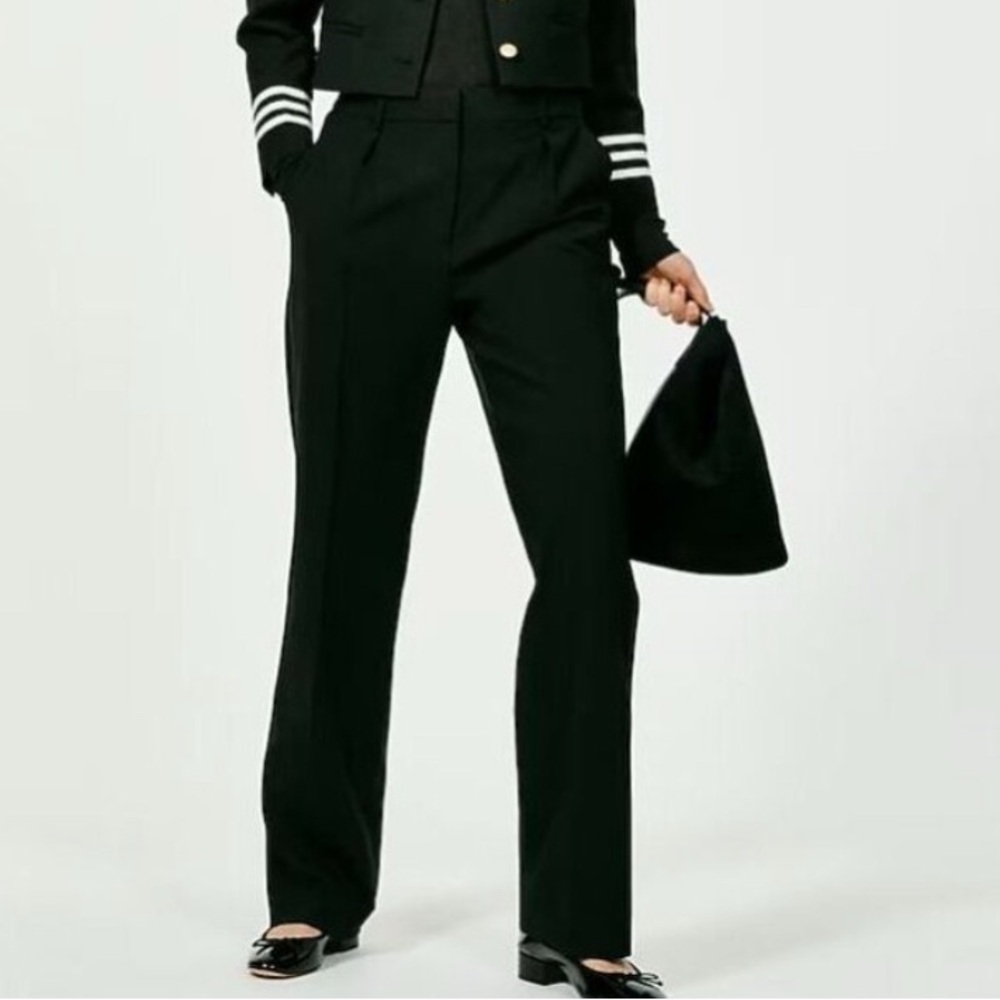 NEW! J. Crew CC493 Portia black dress pant in Italian stretch wool size 14
